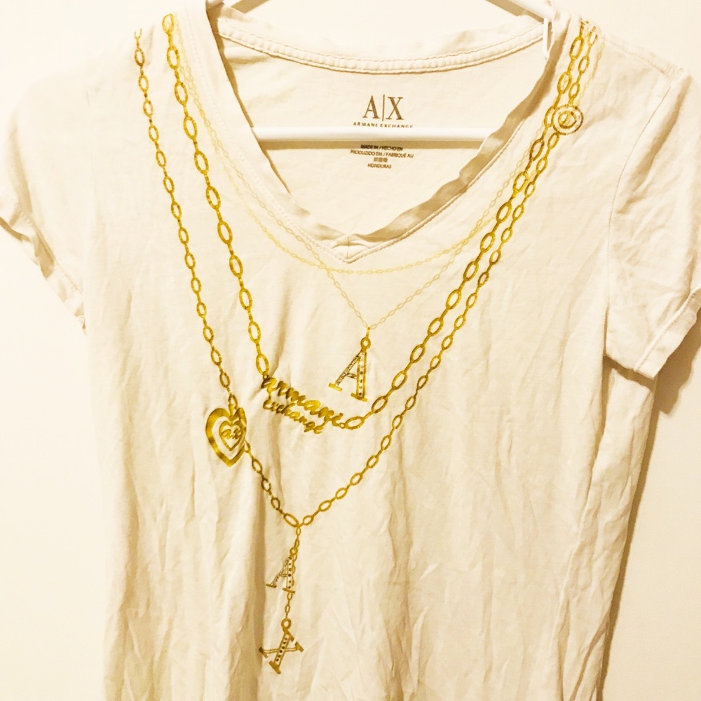 5 for $25 Armani Exchange Tee Necklace Vintage 521 - Picture 3 of 3